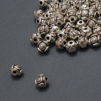 Bead insert hardware, inner diameter 1.2 mm +/-; outer diameter 5 mm +/-; packaging 20 g, 54 pcs (+/-)