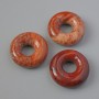 Pandora Bead Red Jasper Natural Stone, diameter 15×5 mm, hole diameter 5 mm+