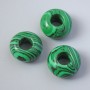 Pandora Bead Malachite (Pressed), diameter 14x7.5 mm, hole diameter 5.8 mm+