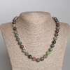 Zoisite Necklace, Natural Stone, Faceted Bead, 10 mm Diameter ±, 48 cm Length ±