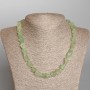 Necklace of untreated nephrite natural stone, 10×13 mm beads, length about 47 cm
