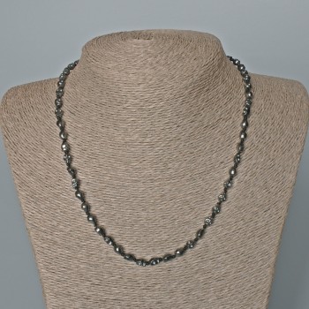 Намисто Гематит Череп, діаметр 5х6х5мм+-, довжина 46см+