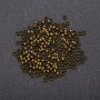 Crimp Beads, 3 mm diameter, Bronze-colored, 320 g