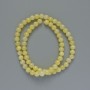 Citrine Beads (artificial acrylic) smooth round beads, diameter 6.5 mm, length about 40 cm, on monofilament