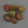 Souvenir natural Jasper Heliotrope tumbled stone, diameter 22×19 mm (±) packaging 100 g