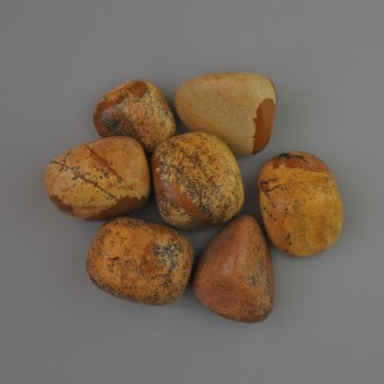 Souvenir Natural Jasper Stone – Landscape Jasper, Tumbled Stone, diameter 20x18 mm (±), pack size 100 g