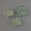 Amazonite Pendant, natural unpolished stone, diameter 26x20 to 35x29 mm, assorted
