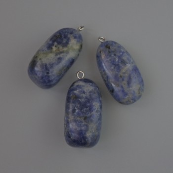 Natural sodalite pendant, 35x17 mm size+
