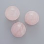 Pink Quartz Sphere, natural stone, diameter 20mm ± (price per 1 pc)