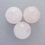 Souvenir Pink Quartz Ball, natural stone, 25 mm diameter ± (price per 1 pc)