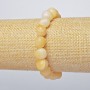 Yellow Agate Bracelet (Pressed) Faceted Beads, Diameter 10mm ±, Length 18cm ± (Stretch)