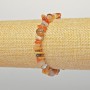 Orange agate bracelet with natural stone chips, 7×4 mm diameter, length 18 cm (stretch)