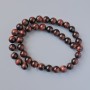 Tiger's Eye Beads - Natural Stone, Smooth Round Beads, 10mm Diameter, 38cm Length on Beading Thread