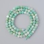 Amazonite Beads, Natural Stone, Faceted Cubes, 4 mm Diameter, 39 cm Length on Thread
