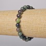 Zoisite Natural Stone Bracelet with Faceted Beads, 8 mm Diameter ±, 18 cm Length ± (Stretch)