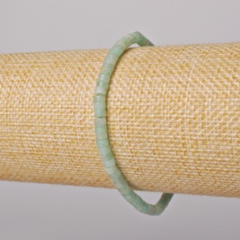 Браслет Амазоніт натуральний камінь рубка, діаметр 4х2мм+-, довжина 18см+- (стрейч)