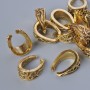 Pendant Bail Findings, dimensions 15×11×6 mm, hole 10.7×7.2 mm, pack 13 pcs ± 20 g ± gold-tone metal