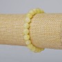 Bracelet 'Citrine' made of Acrylic, Smooth Beads 8.5 mm