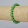 Bracelet Chrysoprase (synthetic acrylic) smooth bead, 8.5 mm diameter, 18 cm length (stretch)