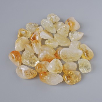 Souvenir Citrine stone, faceted bead 24x14 mm, packaging 100 g