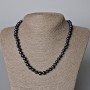 Necklace of Black Freshwater Pearls, diameters 8 mm and 5×7 mm, length 44–45 cm