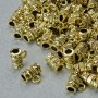 Gold-tone Bail Holder, 8×4.5 mm diameter, hole Ø1.8 mm, thickness 2 mm, length 7 mm, gold-tone metal, pack 20 g ± 53 pcs +