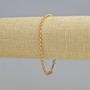Xuping Bracelet 18K Gold Plating, 4 mm Thick, 20 cm Long
