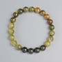 Grossular Bracelet (Green Garnet) Natural Stone Smooth Beads, Diameter 8.5 mm +- (stretch), Length 18 cm+