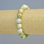 Bracelet Chrysoprase (synthetic acrylic) Smooth Beads, 10mm diameter ±, Stretch, 18 cm length