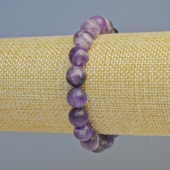 Bracelet made from natural amethyst