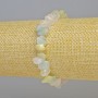 Bracelet of natural Morganite, natural stone chips, diameter 8x4 mm ± (stretch), length 18 cm