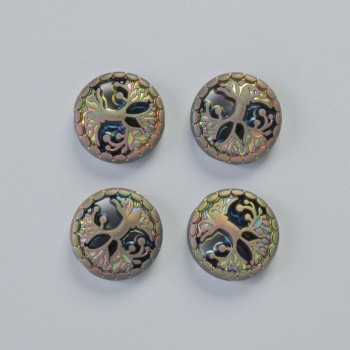 Hematite Bead 'Tree' Matte Chameleon