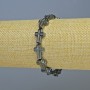 Bracelet Hematite 'Cross', diameter 10x14, 5x4mm+-, length 18cm +- (stretch)