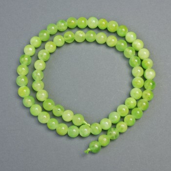 Onyx Beads, Natural Stone, Smooth Round Beads, Diameter 6.5 mm, Length 38 cm on Thread