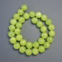 Onyx Beads Smooth Ball (Pressed), 12 mm diameter ±, 39 cm length ± on thread