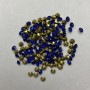 Blue rhinestones, color blue, diameter 3.3 mm, packaging 4 g (±)