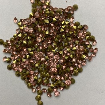 Pink rhinestones, diameter about 3 mm (±), pack 4 g (±)