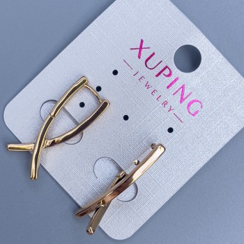 Xuping Earrings 27x2.5 mm with 18k Gold Plating