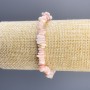 Pink Opal Chip Bracelet, 8x3 mm, 18 cm, stretch