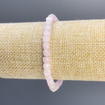 Браслет Кунцит гранований кубик, діаметр 6мм+-, довжина 18см стрейч