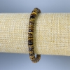 Tiger's Eye Rondelle Bracelet, diameter 6×2 mm, length 18 mm, stretch