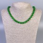 Chrysoprase Necklace with Smooth Beads, 8 mm Diameter, 45 cm Length ± with Clasp