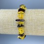 Amber chip bracelet, 8–13×2–4 mm diameter, with seed beads, length 18 cm +/- stretch