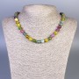 Tourmaline Necklace with Smooth Beads, 8 mm Diameter, approx. 45 cm Length, with a Clasp