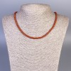 Red Jasper Rondelle Necklace, 4×2 mm rondelle beads, length 45 cm ± with clasp