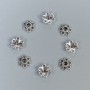 Bead Cap for Beads, Silver Color, 6x0.8 mm, Hole Diameter 1.5 mm +/-, Packaging 20 g (~195 pcs)