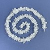 Rock crystal chip beads 9-12×2-4 mm on a thread, length 39 cm+
