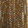 Brown Transparent Czech Crystal Beads on Fishing Line, 8x6mm Faceted Rondelle, Length 40cm +