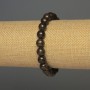 Bronzite Bracelet with Smooth 8mm Beads, approx. 18 cm Stretch