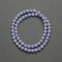 Agate Beads (Pressed) Smooth Sphere, 6mm Diameter ± on Thread, Length 37cm+
